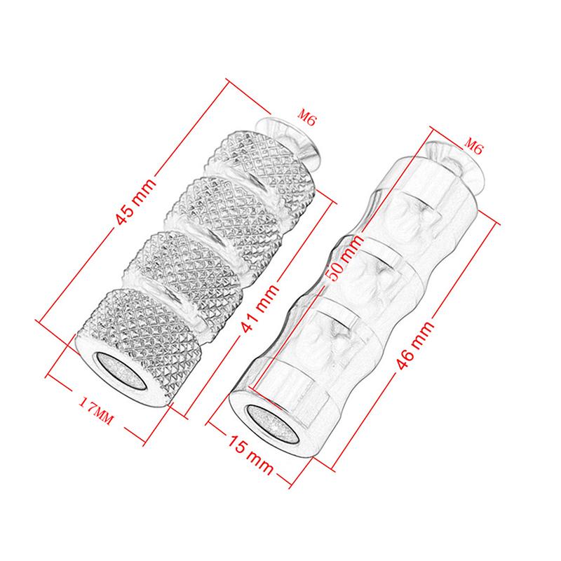 CNC Footrest Footpegs Fit Motorcycle with M6 Thread Shift Brake Lever for Aprilla BMW Honda Kawasaki Ducati Suzuki
