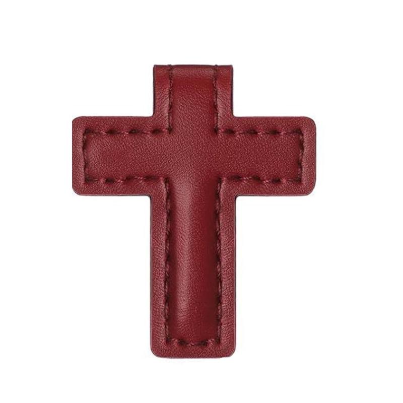 Crossed Shape Magnetic Bookmarks Book Page Clip Magnetic Leather Bookmarks For Student Teacher Book Lover Reading Aid красный