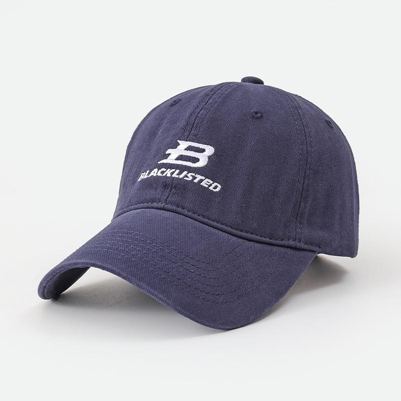 Embroidered Baseball Cap With Adjustable Strap For Summer Sun Protection