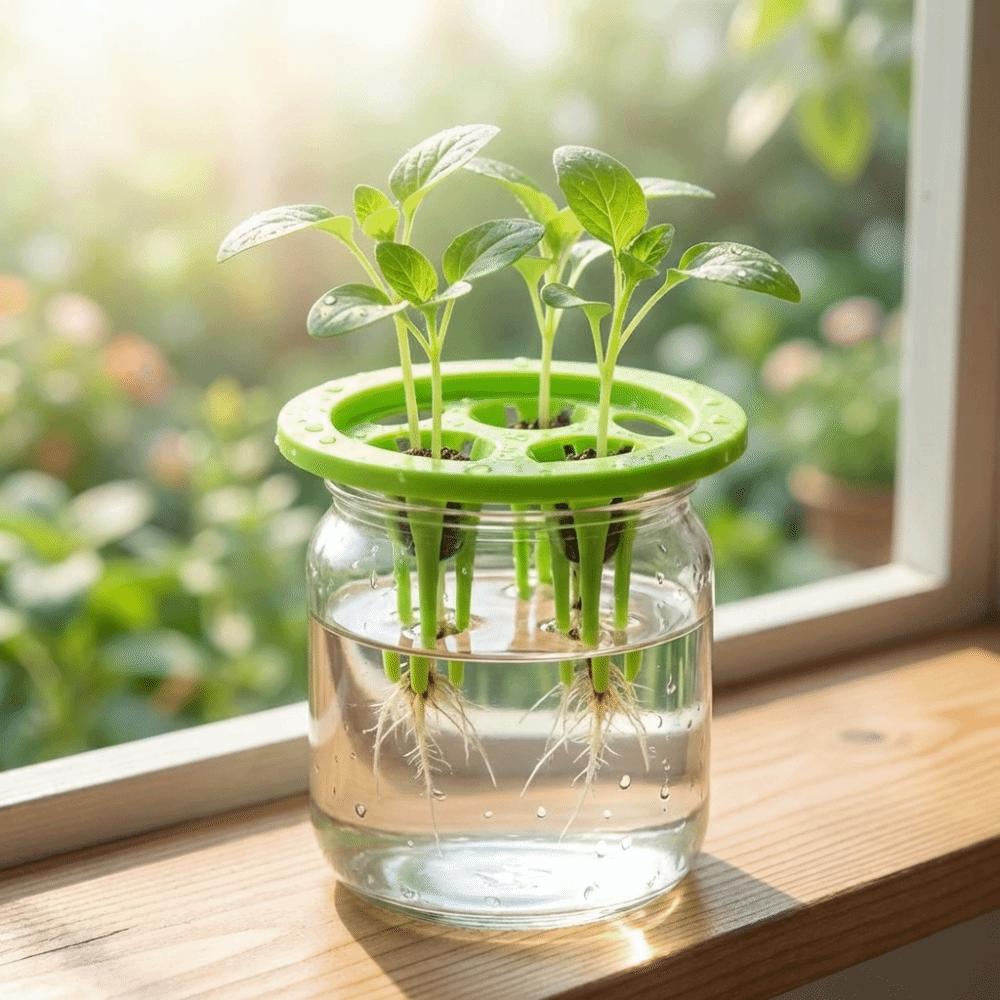 20PCS 3 Holes Hydroponic Seedling Pots Breathable Hydroponic Basket  Aerated Root Growth