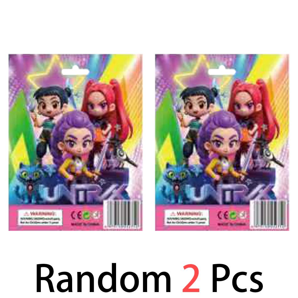 Anime Q Version Kpop Dämonenjäger Box Dämonenjäger Rumi Mira Zoey Tiger Spielzeug Schreibtischdekoration Statue Ornament Kind Weihnachtsgeschenk