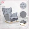 Diana Rocking Chair, Scandinavian, Family Meble, Grey, Light Grey
