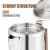 9 Cup Coffee Percolators 1500ml Stainless Steel Coffee Maker Portable Camping Home Stovetop Coffee Pot With Comfort Grip