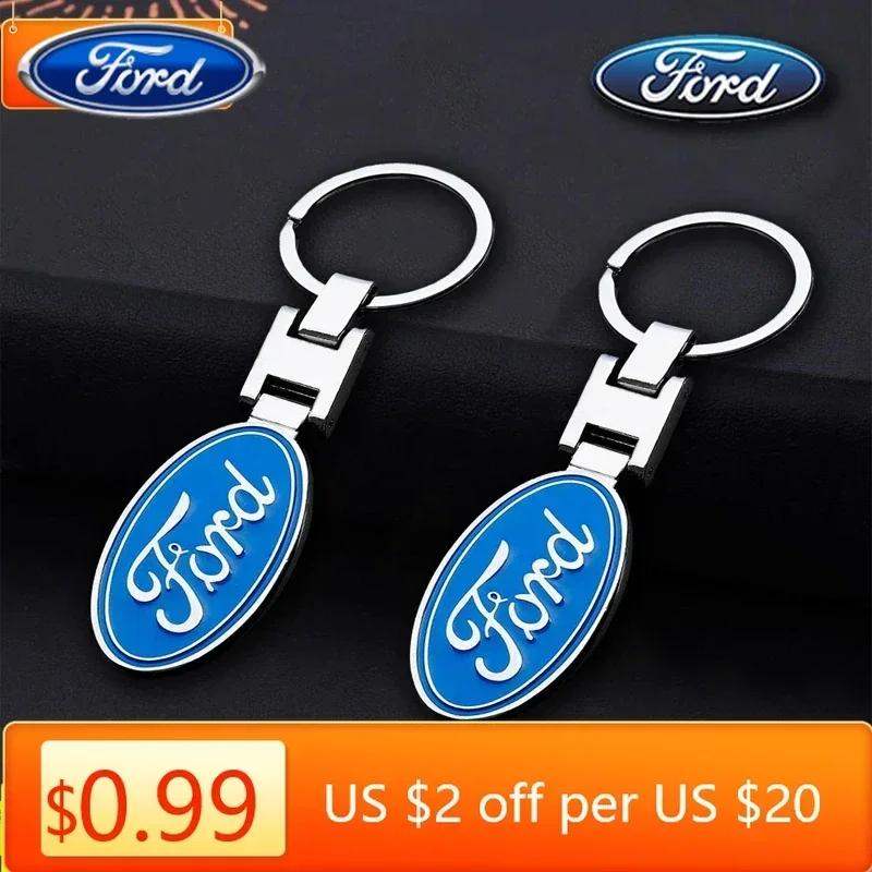Car Sticker 2026 Ford New 2025 Hot Metal Car Key Ring Chain Auto Logo Keyring For Ford S MAX Ranger Focus Fiesta Mondeo Kuga Mus