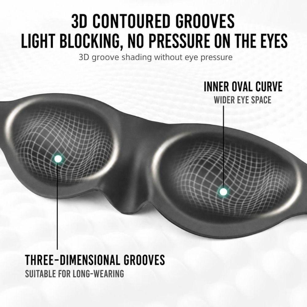 Moisture Chamber Eye Mask Soft Blackout Mask Portable Sleep Goggles Travel