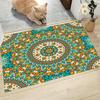 1PC Green Mandala Printed Door Mat Kitchen Mat, Dust Carpet, Entrance Mat, Bedroom, Living Room, Garden, Bathroom Floor Mat