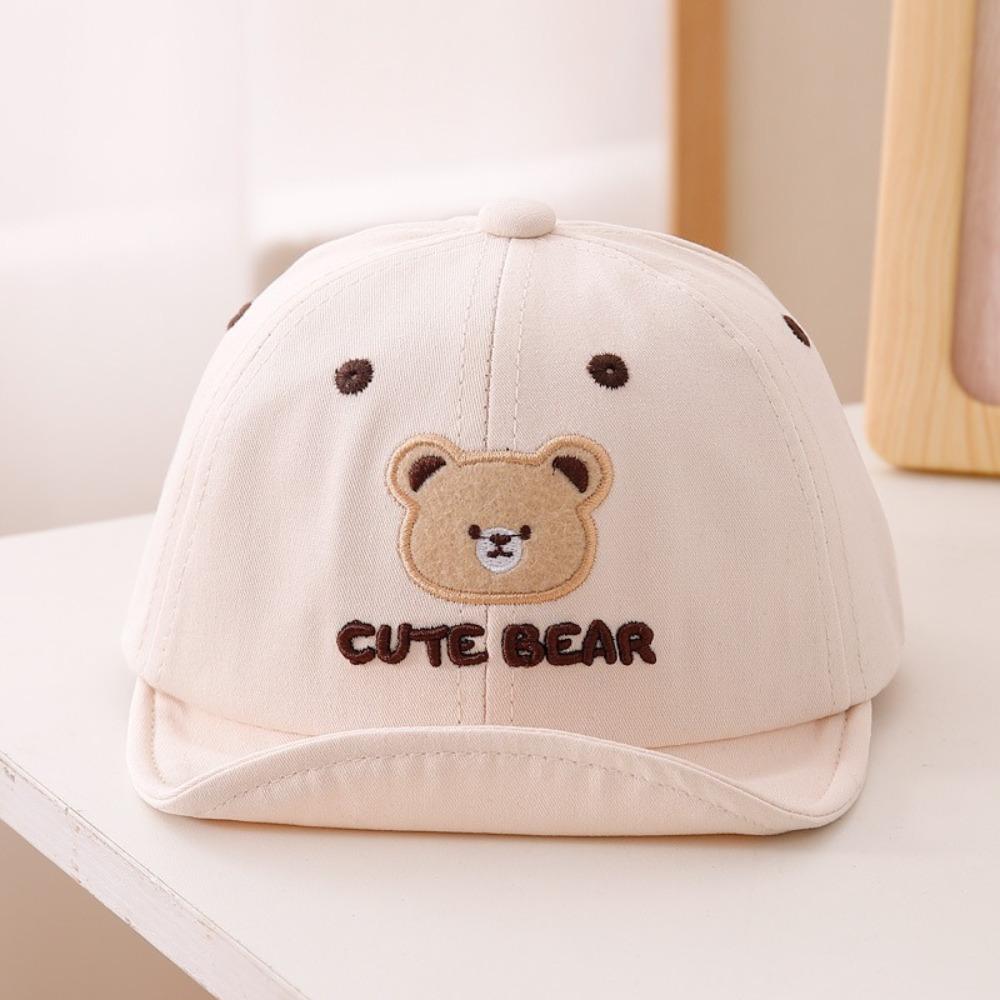 Cute Cartoon Baby Baseball Cap Bear Embroidery Peaked Caps Fashion Baby Hat  Boys Girls