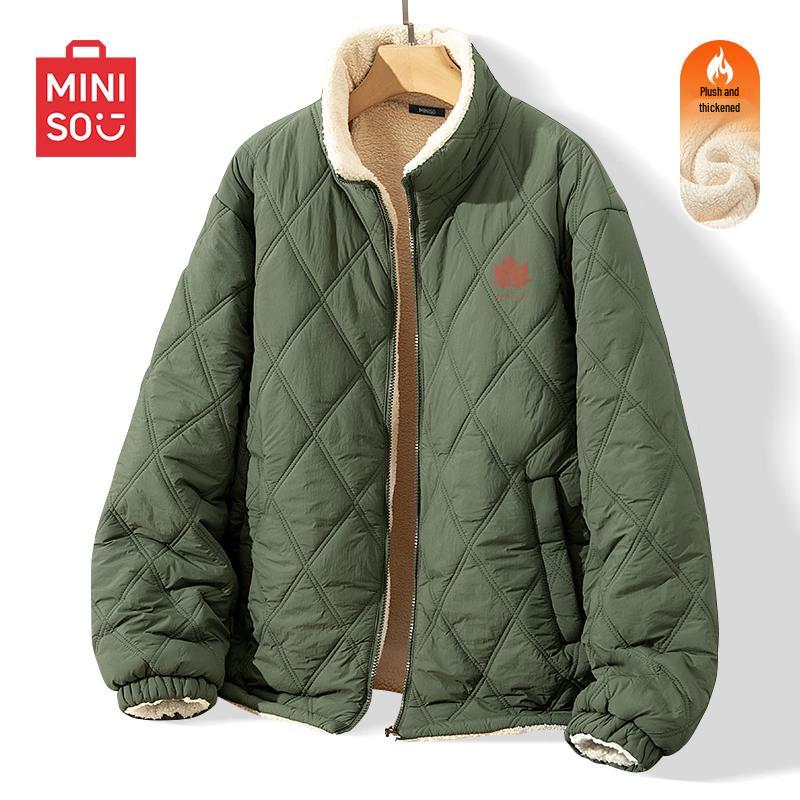 

MINISO Men s Winter Stand-Collar Padded Jacket L