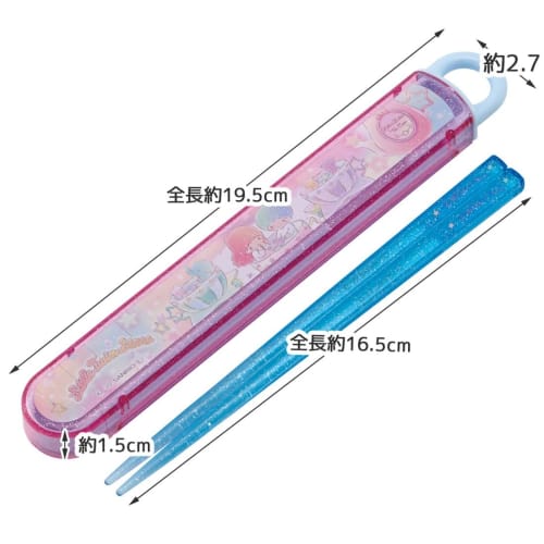 Skater Children's Chopsticks Chopstick Box Set 16.5cm Children's Lunch Box Antibacterial Treatment Boys Girls Easy to Open Sliding Type Made in Japan