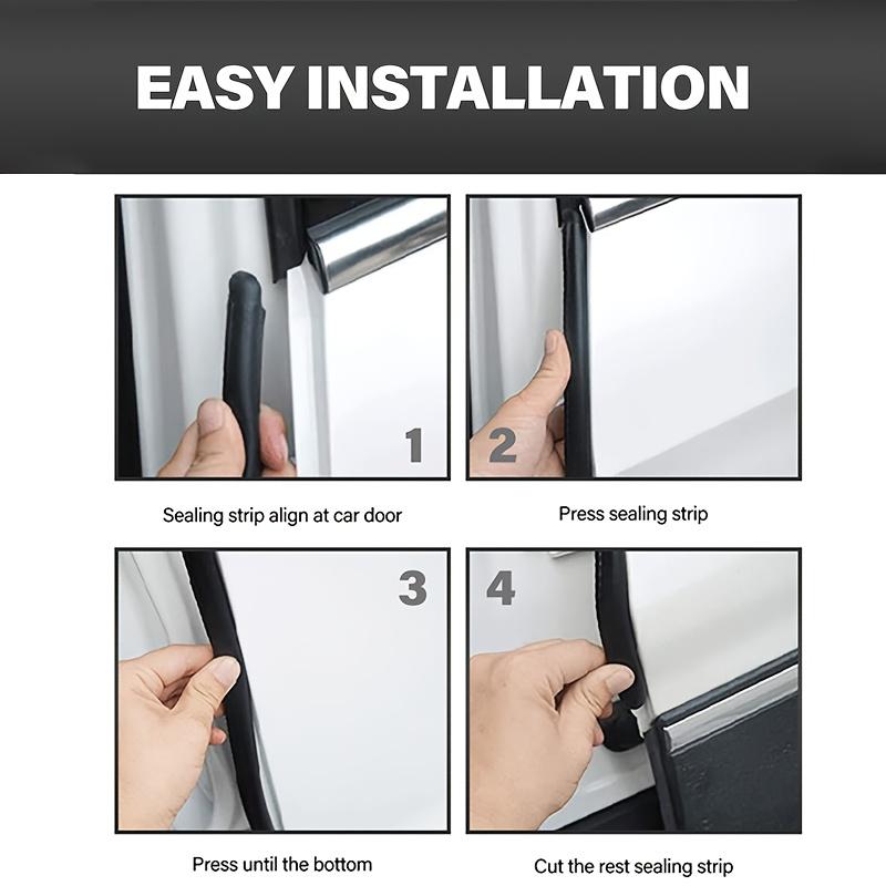 2m Thickened Automotive Sealing Strips, for Car Rear Tailgate & Door Sealing. Effectively Block Cold Air, Easy To Install