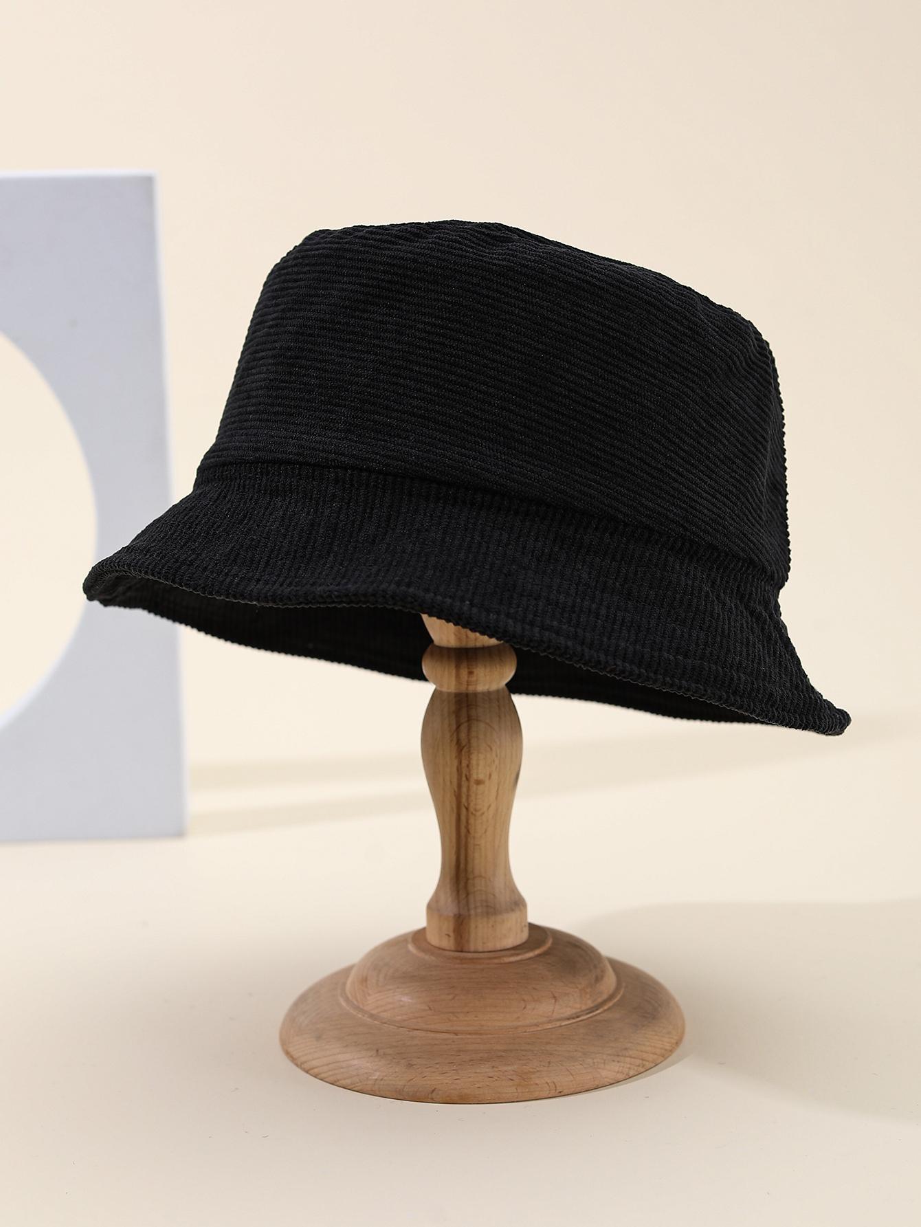 

Women s Retro Autumn Winter Hats Corduroy Bucket Hat Outdoor Casual Style With Sunshade For Cold Weather New Foldable New 56-58cm