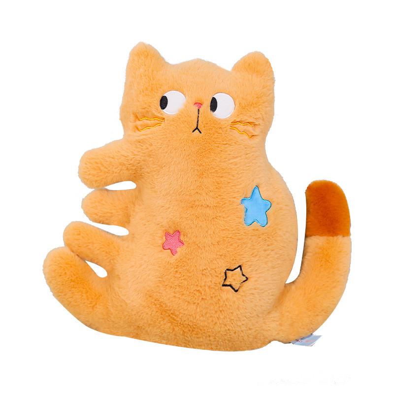 Soft Cute Cat Plush Pillow With Polyester Filling For Children And Office Relaxation