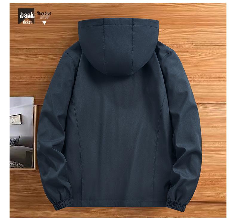 Men's Hooded Waterproof Windbreaker Jacket