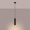 Lampa Wisząca Karbon 1 Gu10 Czarny Alu Sollux Sl.1573