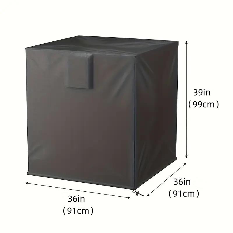 2pcs Full Breathable Mesh Air Conditioner Cover with Detachable Waterproof Top - Outdoor AC Protection Against Dust and Weather