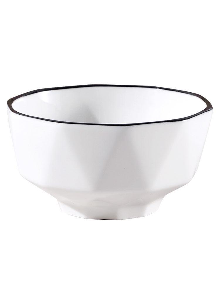 10-Piece Nordic Style Ceramic Bowl Set for Home - Rice, Soup, and Fruit Bowls