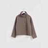 Autumn Winter New Women's Clothing Elegant Graceful Stand Collar Button Long Sleeve Wool Blend Coat Thick