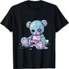 Goth Pastel Cute Creepy Kawaii Gamer Teddy Bear Gaming T-Shirt(1)