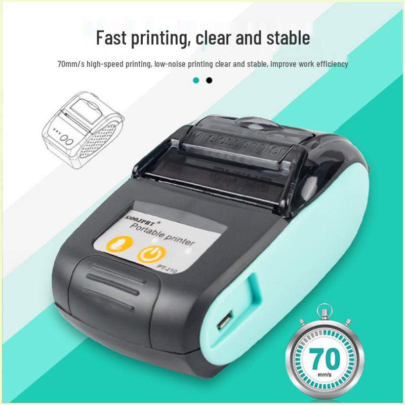 Jingpu 58mm Wireless Bluetooth Thermal Printer for Takeaway & Barcode Receipts