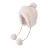 Winter Knit Beanie Hat With Earmuffs For Women Breathable Windproof Urban Style