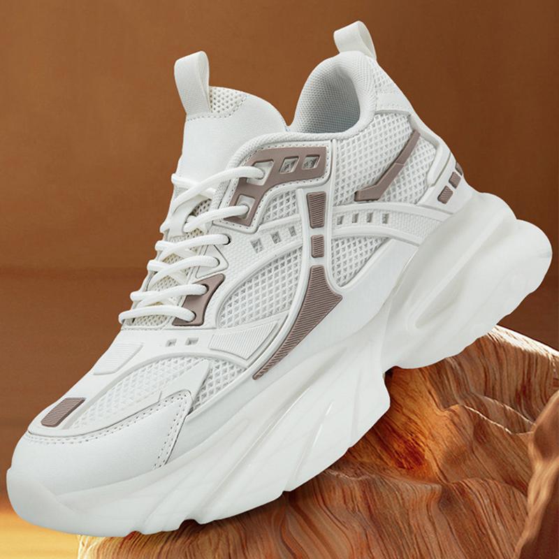 Men Mesh Elevator Shoes Height Increase Sneakers Shoes for 8/10CM Sports Casual Shoes Invisible Inner Heightening Shoes for Men