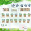 57 Pieces Rustic Bloom Succulents Cutouts Grow Your Mindset Bulletin Board Set Positive Motivational Succulents Potted Cutouts for Classroom School