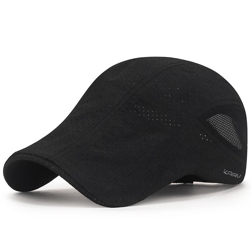 Adjustable Laser-Perforated Outdoor Sun Protection Beret Cap