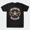 Asiatische Größe Herren Schwarzes T-Shirt mit Aufdruck I Run A Tight Shipwreck - Piraten Totenkopf Kopf No-Cut Druck Baumwoll-T-Shirt