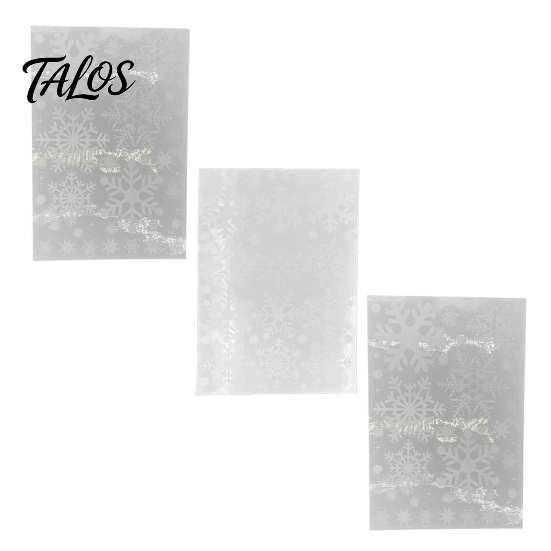 Shop Window Snowflake Displays 3PCS Christmas Static Stickers, Reusable Cling Decals, PVC Home Winter Glass Stickers Decoration Clings for Windows And