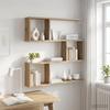 Wall Shelf Artisan Oak 80 x 12 x 79.5 cm Engineered Wood