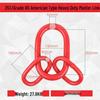 Heavy Duty Butterfly Buckle Double Ring Chain Connector Sling