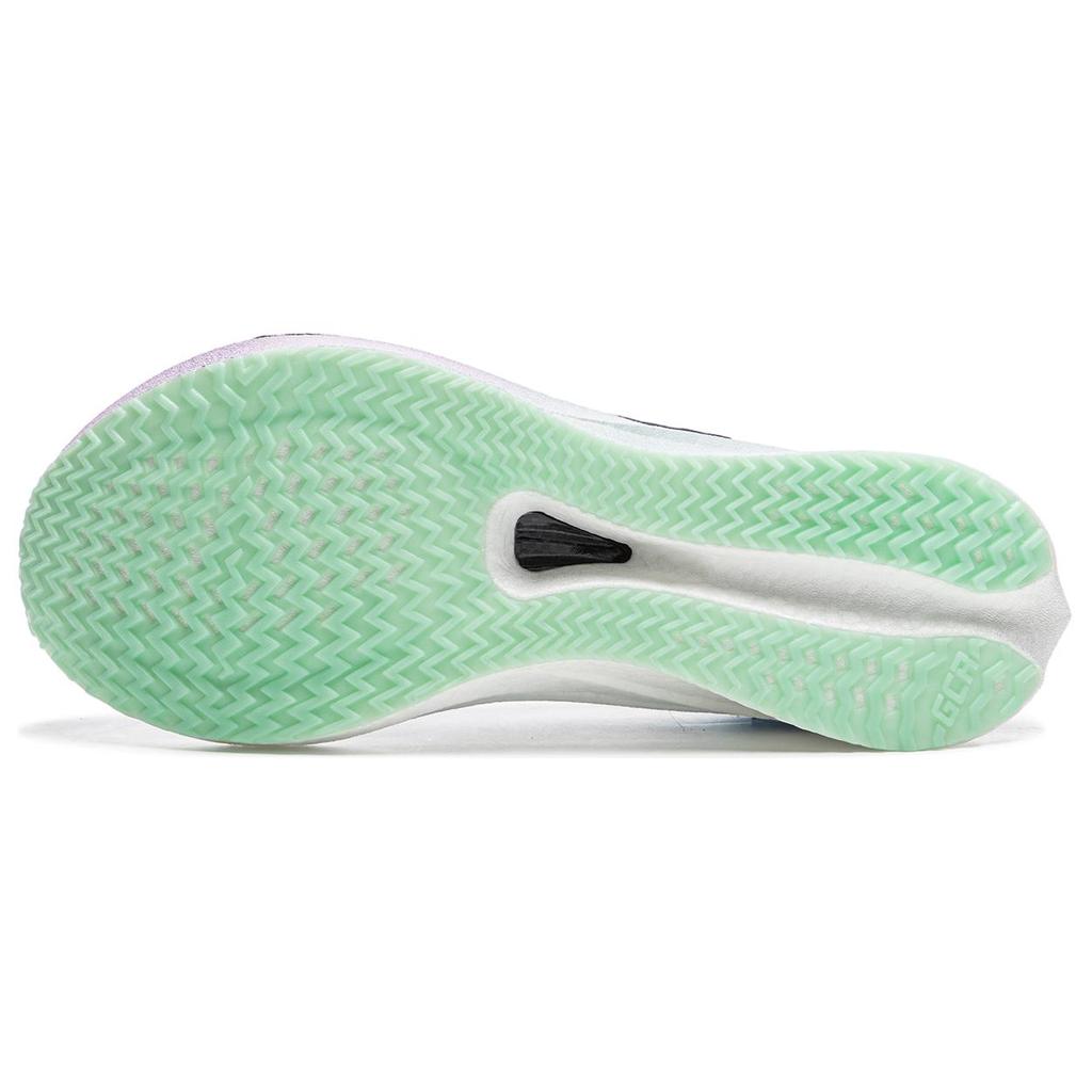 New LINING Feidian 4 Challenger Running Shoes Men Low Top Light Mist Purple/Vero Rose Purple/Fluorescent Ice Cyan ARMU005-13