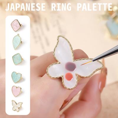Nail Polish Palette Creative Shape High Durability Compact Size Burr Free Leaf-Shaped Nail Gel Polish Palette Display Board Nail Supplies