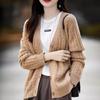 Women's V-neck Cashmere Wool Cardigan - Autumn 2025 Collection