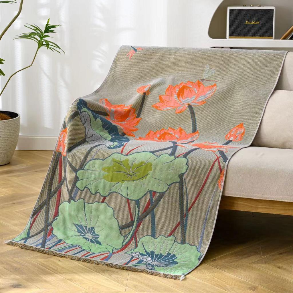 New Soft Ethnic Style Sun God Cotton Bath Towel - Skin-friendly & Absorbent