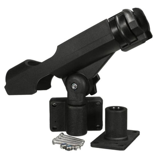 MUQZI Sports Accessory Rotatable Fishing Rod Holder Bracket With Screws For Boat Kayaking Yacht Tackle