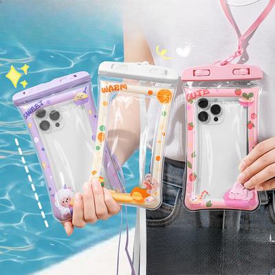 Waterproof Bag Touch Screen Swimming and RaftingWaterproof Sealed Low-hanging Neck Airbag Phone Case