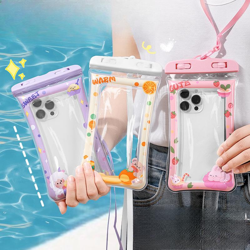 Waterproof Bag Touch Screen Swimming and RaftingWaterproof Sealed Low-hanging Neck Airbag Phone Case