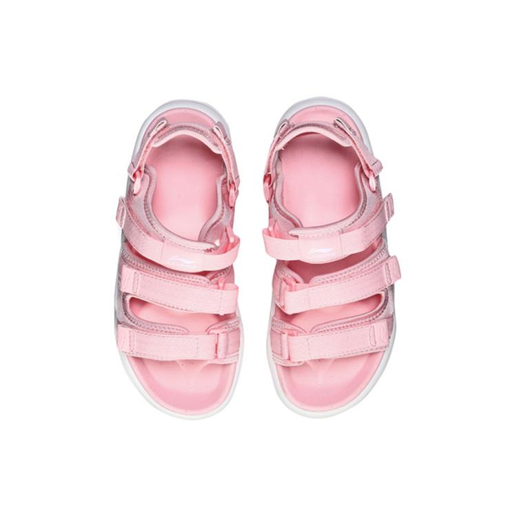 Li Ning Sports Fashion Collection Breathable Lightweight Trendy Sports Sandals Women's Light Pink AGUN012-5