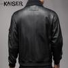 Kaiser Men's Goatskin Leather Lapel Jacket KS83505