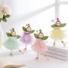4Pcs Skirted Angel Girl Figure Pendant Hanging Ornaments for Wedding Baby Showers Birthday Parties Kid Rooms Decoration