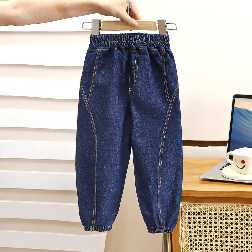 Girls' Jeans Spring Lantern Pants Fashionable Boys' Leg Binding Pants Children's Pants