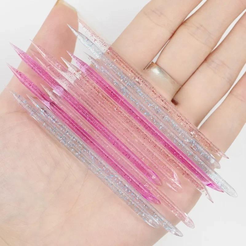 50 Pcs  Nails Accessories and Tools Crystal Cleaning Cuticle Rod Dead Skin Pushing Pedicure Nail Removal Manicure Consumables