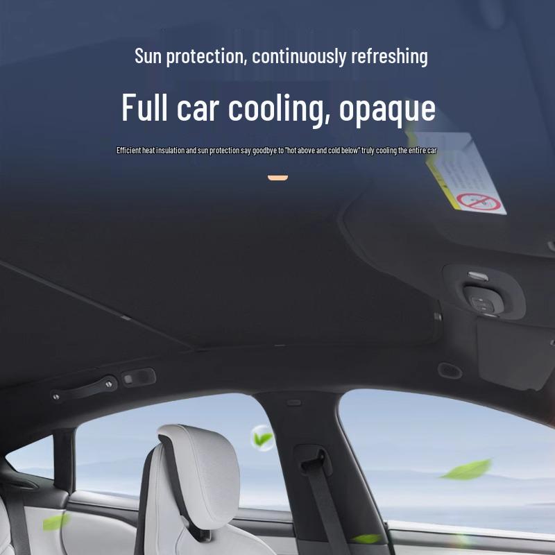 Xiaomi SU7 Sunroof Sun Visor: Sunshade, Heat Insulation, Blackout Curtain for Car Roof.