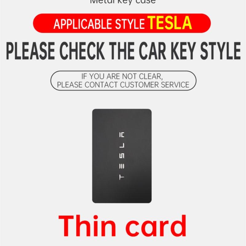 Leather Car Smart Remote NFC Card Key Cover Case Holder Shell Bag for Tesla Model 3 Model Y Protector Auto Keychain Accessories