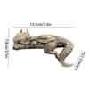 Decorative Resin Statue of A Sleeping Dragon with Wings, Designed To Lie on The Edge, Suitable for Home Decor or As A Collectible Item