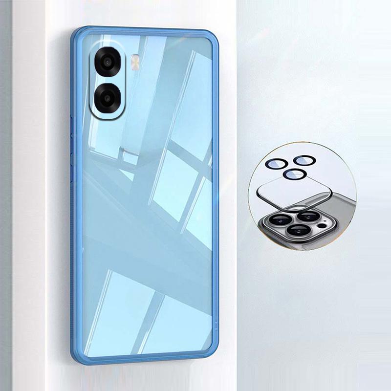 For OPPO A6X A6 Pro Case Camera Protection Semi Transparent Soft Silicone Shockproof with Lens Protector Films for OPPO A6 Pro A6X Back Cover