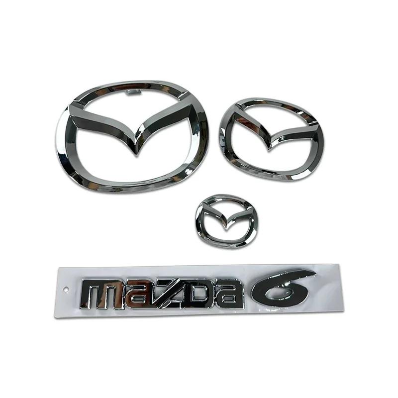 Plastové Samolepky na Auto Přední Zadní Kufr Znak Nálepka na Volant pro Mazda 6 Mazda6 Logo Odznak Dekorace pro Úpravu