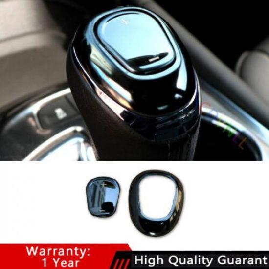 For Chevrolet Malibu 2016- Inner Gloss Black Gear Shift Knob Head Cover Trim