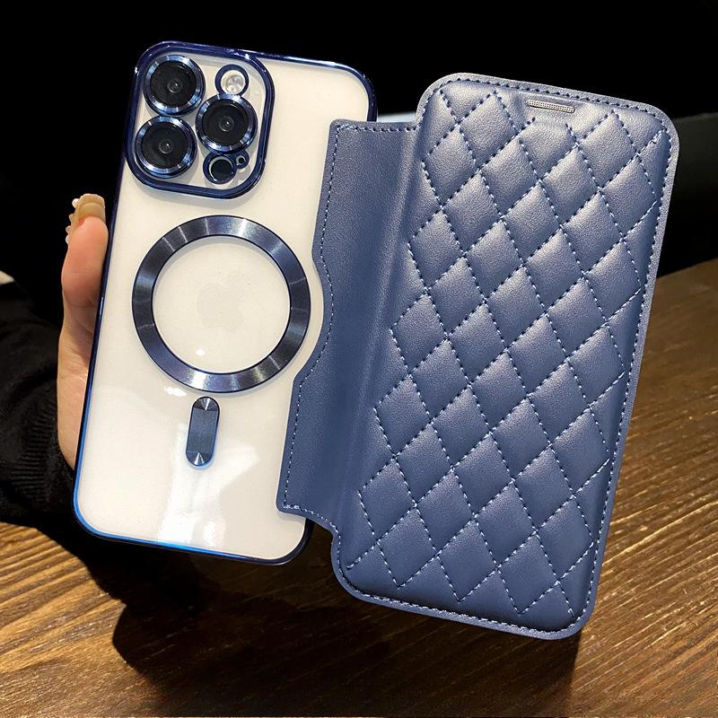 Applicable To IPhone16 Phone Case, Magnetic Attraction, Apple 15promax Protective Case, 14 Card Slot